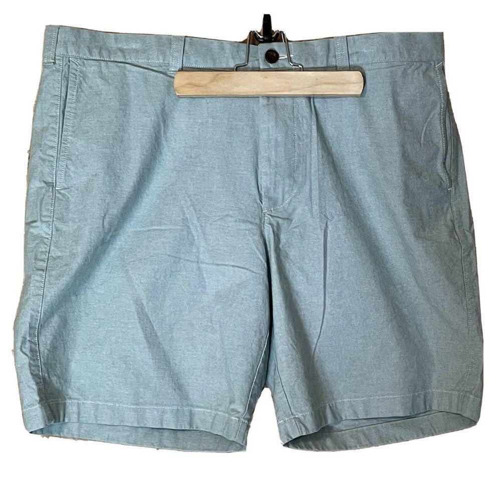 j crew mens sz 38 9”L blue stretch bermuda shorts